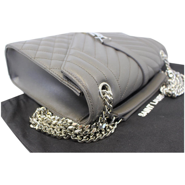 YVES Saint Laurent Envelope Medium Chain Shoulder Bag Grey