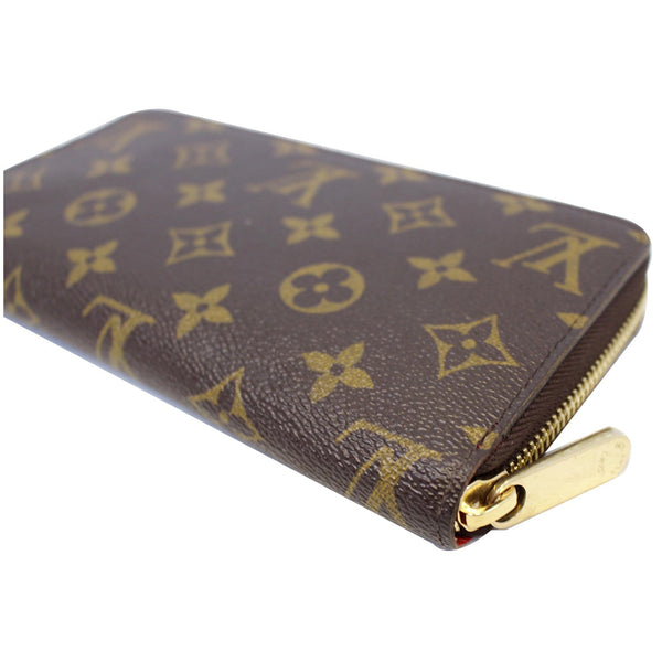 LOUIS VUITTON Zip Around Monogram Canvas Wallet Brown
