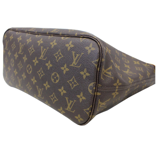 LOUIS VUITTON Neverfull MM Monogram Canvas Shoulder Bag Brown
