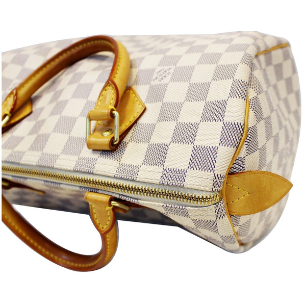 LOUIS VUITTON Damier Azur Speedy 30 Satchel Handbag-US