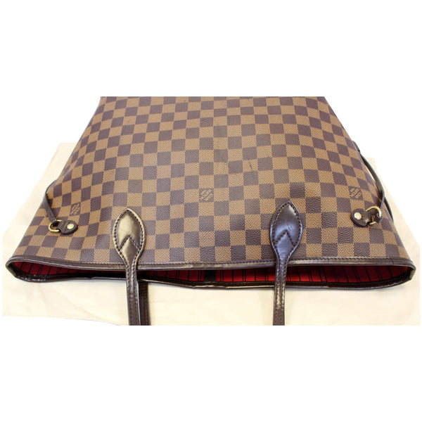 LOUIS VUITTON Neverfull MM Damier Ebene Tote Shoulder Bag Brown