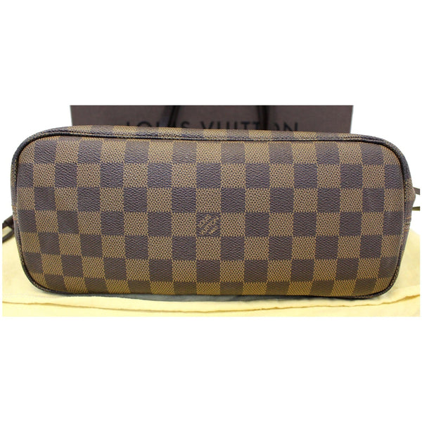 LOUIS VUITTON Neverfull PM Damier Ebene Tote Shoulder Bag Brown