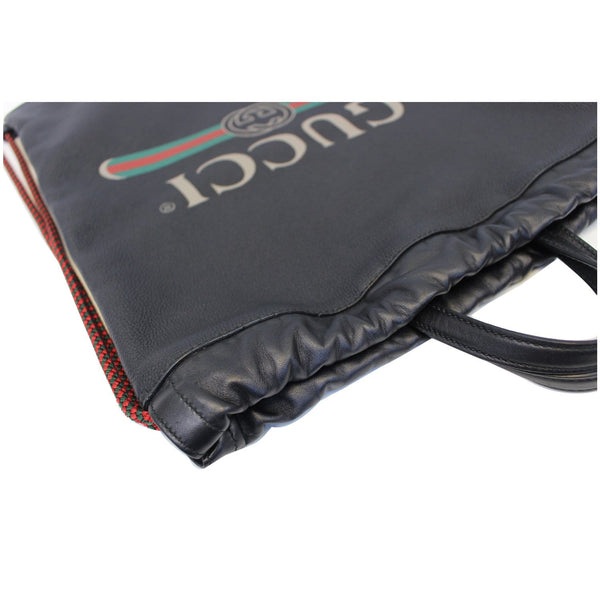 GUCCI Print Leather Drawstring Backpack Bag 494053-US