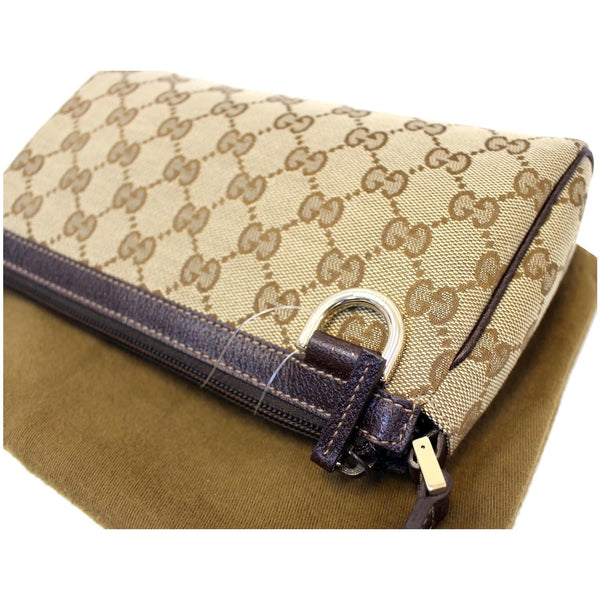 Gucci Beige/Ebony G Canvas Abbey D-Ring Pochette Bag-US