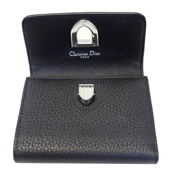 Christian Dior Noir Black Leather Wallet-US