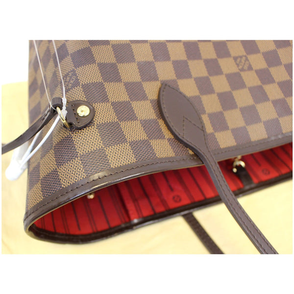 LOUIS VUITTON Neverfull MM Damier Ebene Tote Shoulder Bag-US