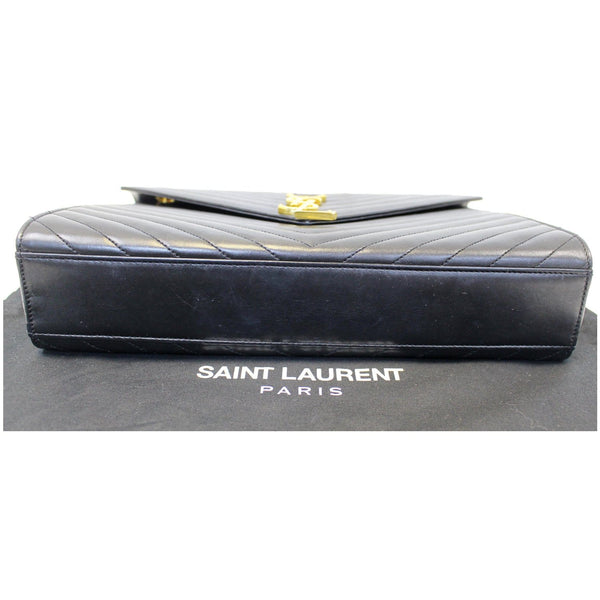 YVES Saint Laurent Large Envelope Chain Shoulder Bag Black