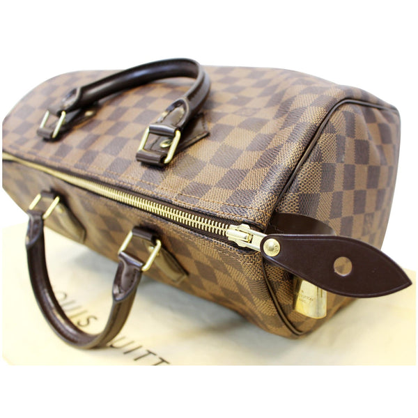 LOUIS VUITTON Speedy 30 Damier Ebene Brown Satchel Bag