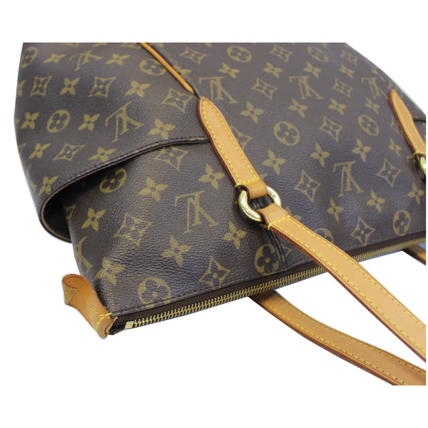 LOUIS VUITTON Totally MM Monogram Canvas Tote Shoulder Bag Brown