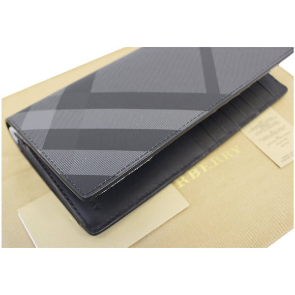 Burberry Continental Wallet Leather Wallet - Slightly Open