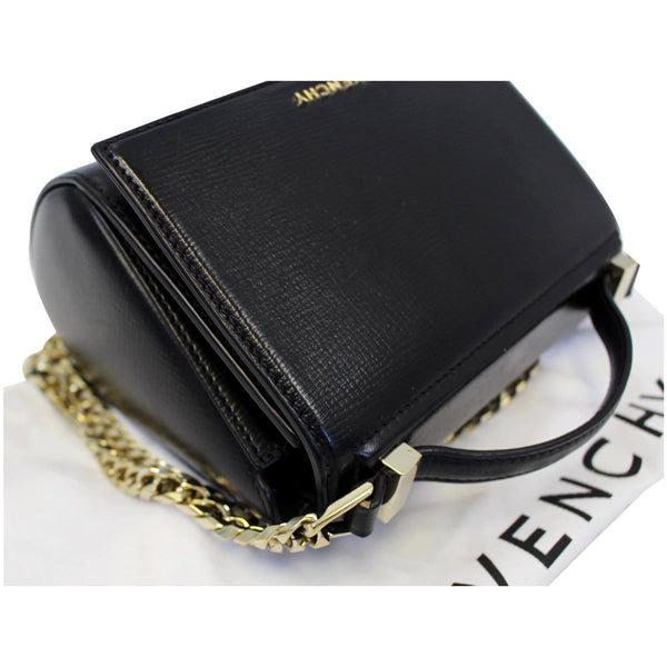 GIVENCHY Mini Pandora Box Calfskin Leather Chain Crossbody Bag Black-US