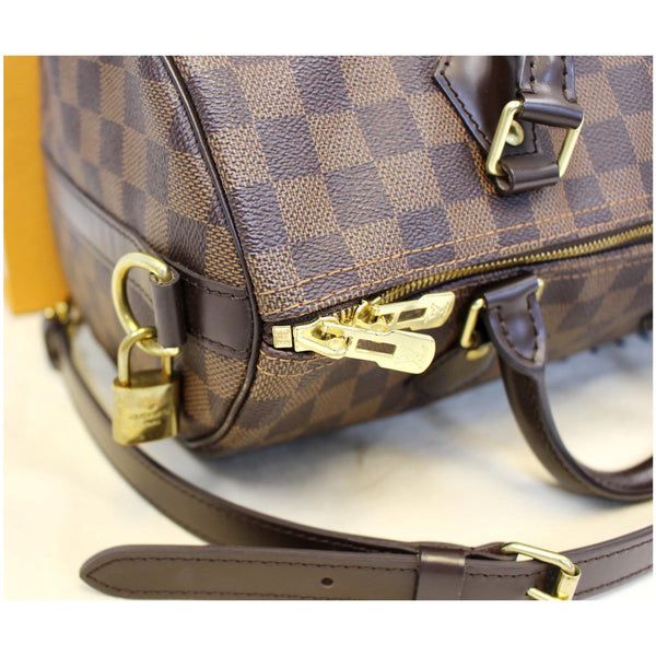 LOUIS VUITTON Speedy 30 Bandouliere Damier Ebene Shoulder Bag Brown