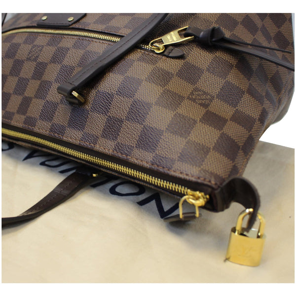 LOUIS VUITTON Iena MM Damier Ebene Shoulder Bag Brown