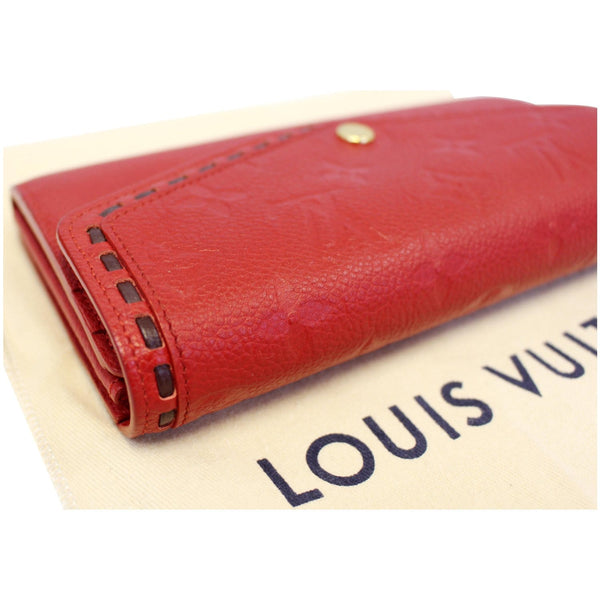 LOUIS VUITTON Scarlet Monogram Empreinte Wallet Red