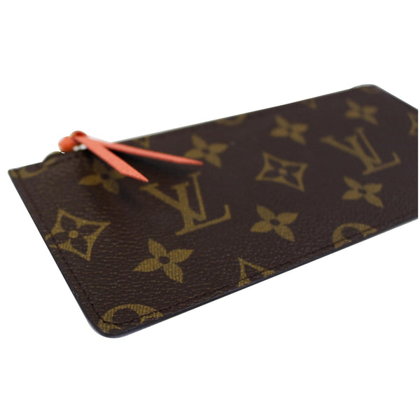 LOUIS VUITTON Felicie Zippered Monogram Canvas Insert Pouch Brown-US