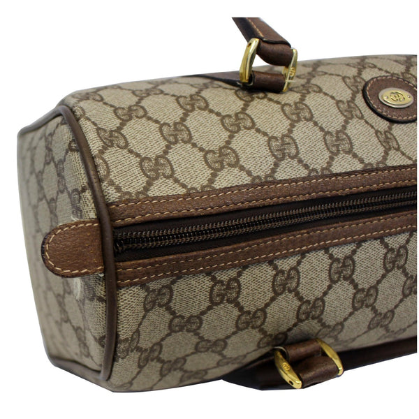 GUCCI GG Canvas Boston Satchel Bag Brown-US