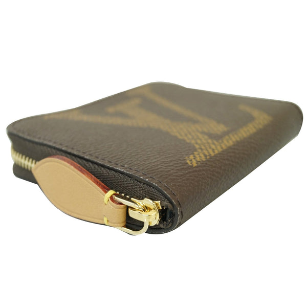 LOUIS VUITTON Monogram Giant Zippy Coin Purse Brown