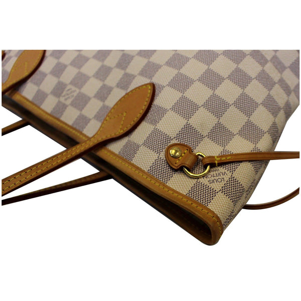 Louis Vuitton Neverfull PM Damier Azur Tote Bag - left view
