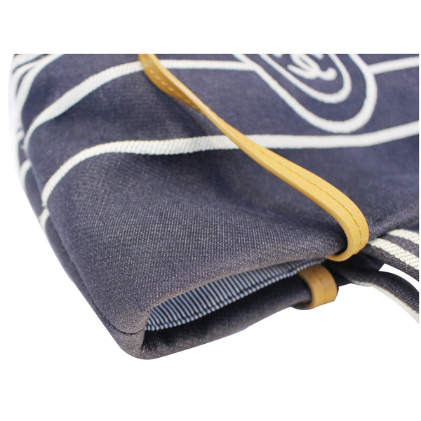 Chanel Tote Bag CC Shopping Large Denim navy blue for sale