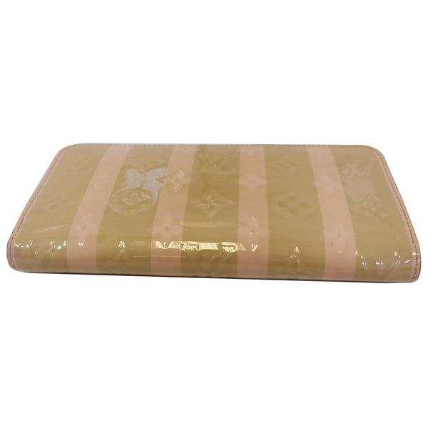 Louis Vuitton Vernis Rayures Wallet Zippy Dune -leather