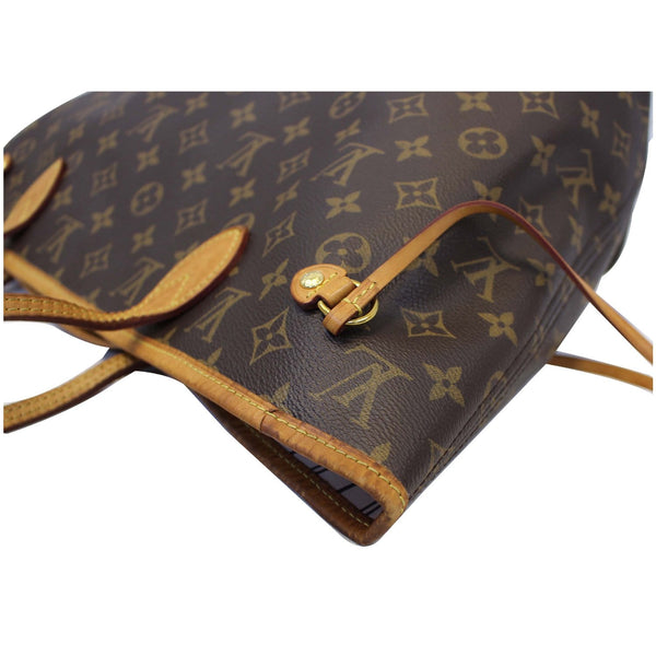 LOUIS VUITTON Neverfull MM Monogram Canvas Tote Shoulder Bag Brown