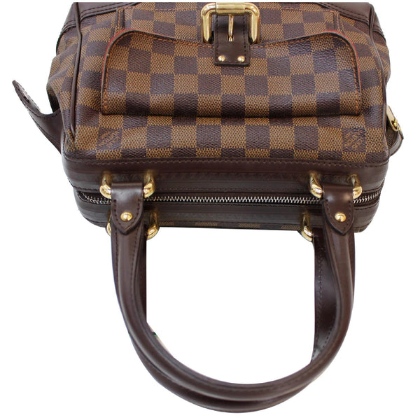 top view Knightsbridge Damier Ebene Satchel Bag