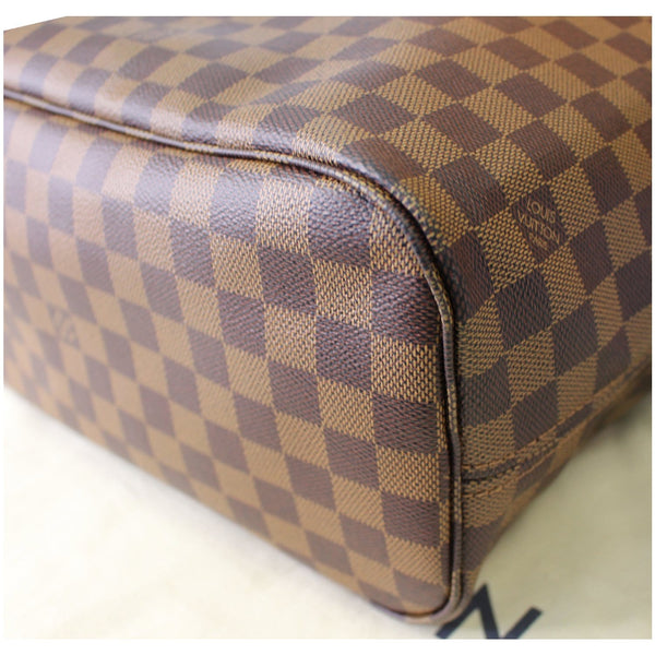 used Louis Vuitton Neverfull MM Damier Ebene Tote Bag exterior