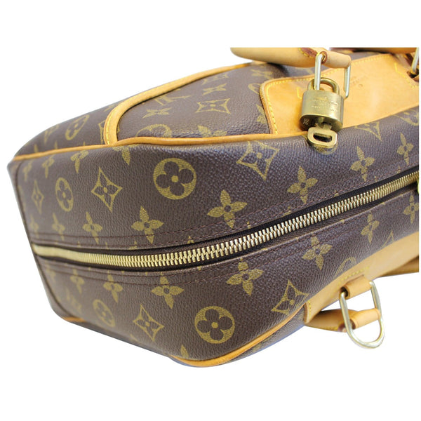 LOUIS VUITTON Deauville Monogram Canvas Boston Satchel Bag Brown-US