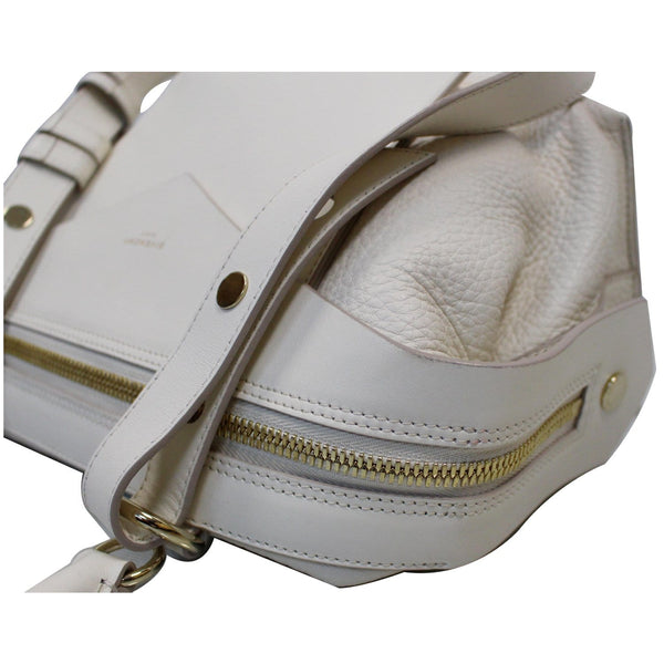 GIVENCHY Sway Small 2Way Leather Shoulder Bag White