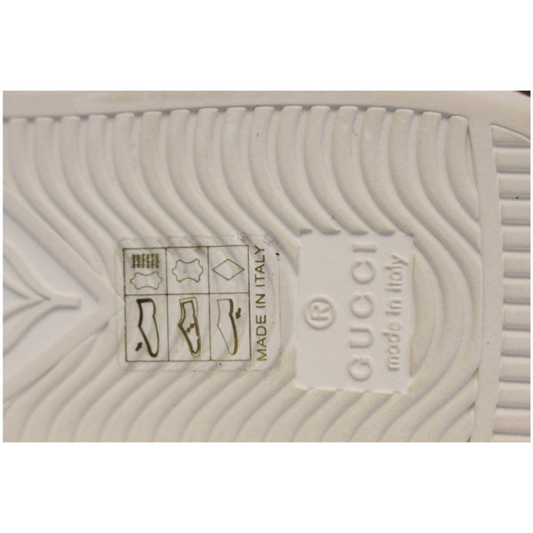 GUCCI New Ace Lamb Fur Lace Up Sneakers White