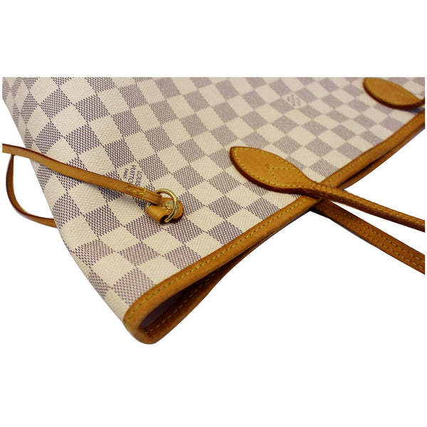 LOUIS VUITTON Neverfull MM Damier Azur Tote Shoulder Bag