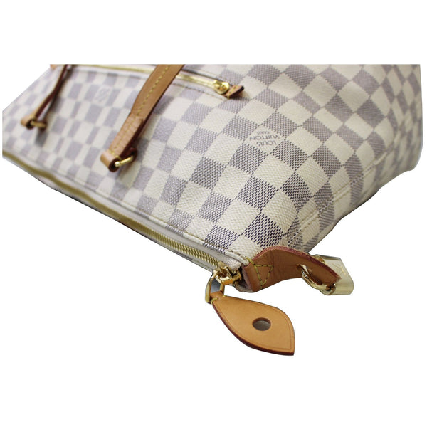 Louis Vuitton Iena MM Damier Azur Shoulder Bag seams
