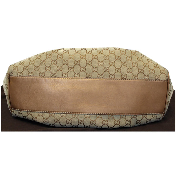 GUCCI Sukey Large GG Canvas Tote Bag Beige 211943