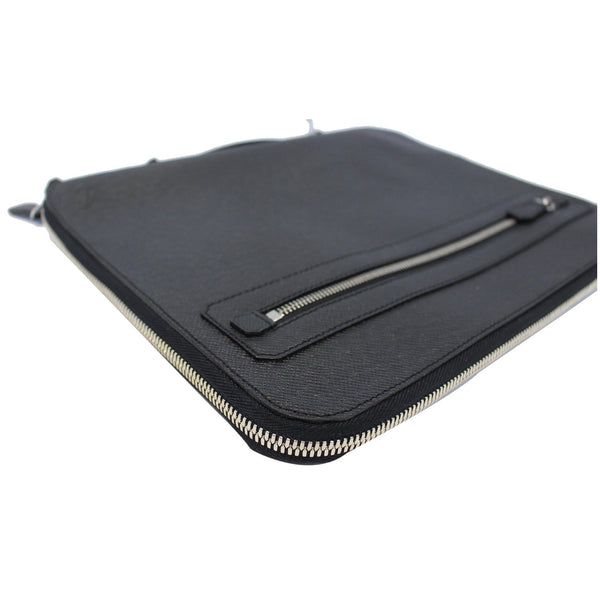 LOUIS VUITTON Vladimir Taiga Leather Document Clutch Bag Grey-US