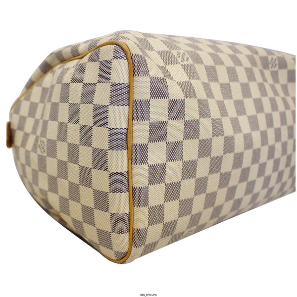 LOUIS VUITTON Speedy 30 Damier Azur Satchel Handbag-US