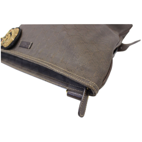 GUCCI GG Canvas Dark Brown Messenger Crossbody Bag-US