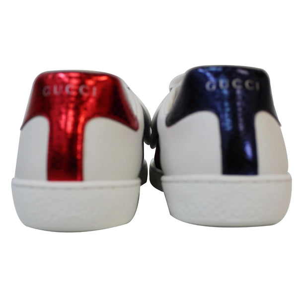 GUCCI Ace Low-Top With Removable Patches Sneaker White 477107 US 9