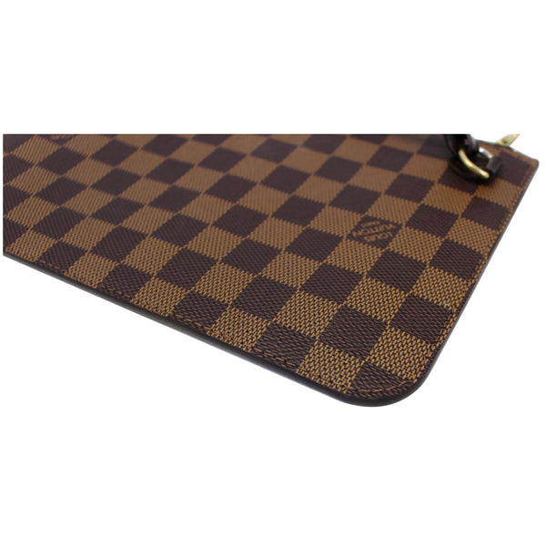 LOUIS VUITTON Pochette Wristlet Pouch Neverfull MM Damier Ebene-US