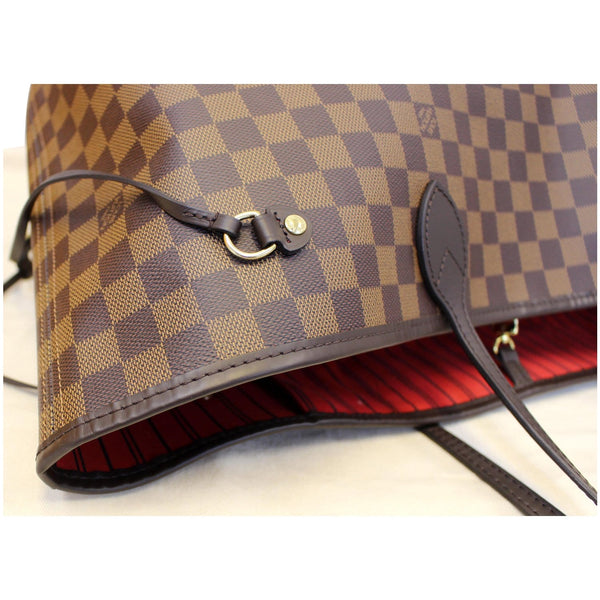 LOUIS VUITTON Neverfull GM Damier Ebene Tote Shoulder Bag Brown