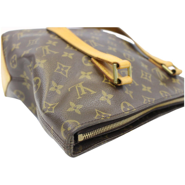 LOUIS VUITTON Cabas Piano Monogram Canvas Shoulder Bag Brown