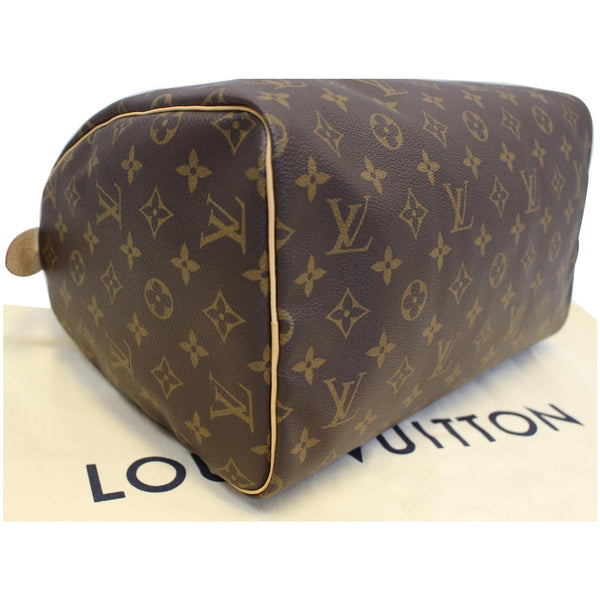 LOUIS VUITTON Speedy 30 Monogram Canvas Satchel Handbag Brown
