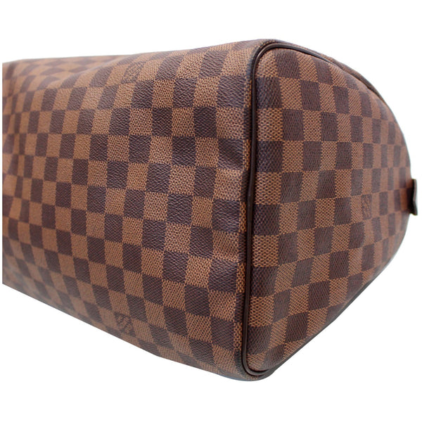 LOUIS VUITTON Speedy 35 Damier Ebene Satchel Bag Brown