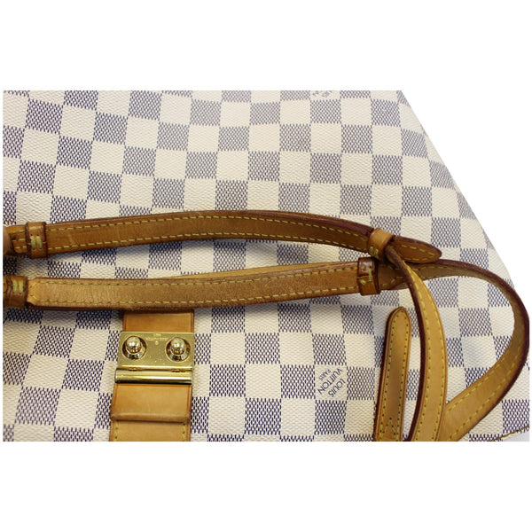 LOUIS VUITTON Salina PM Damier Azur Shoulder Bag White