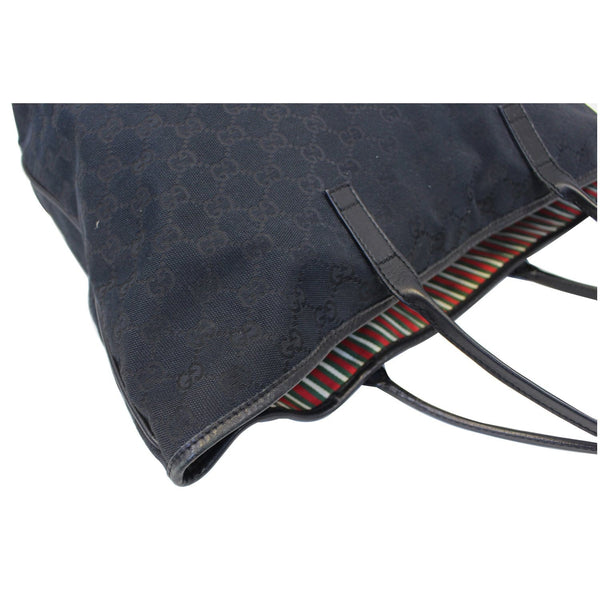 GUCCI Britt Large GG Canvas Black Tote Bag