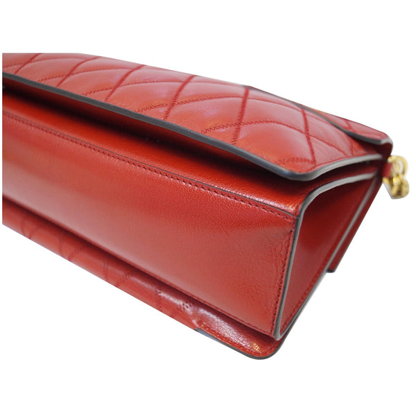 GIVENCHY GV3 Medium Goatskin Quilted Shoulder Bag Red