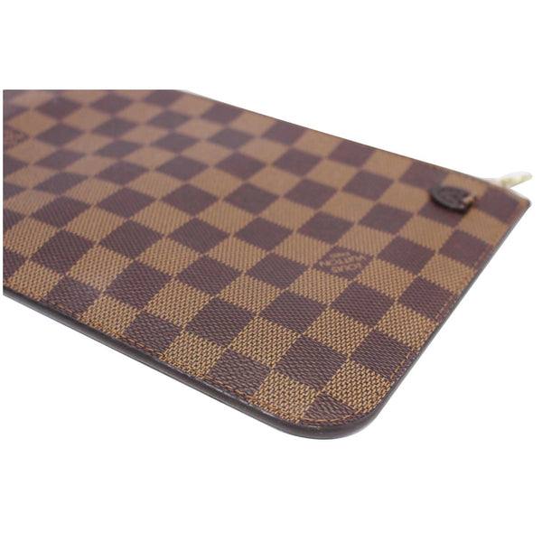 Louis Vuitton Neverfull MM Wristlet Pochette Damier Pouch - corner