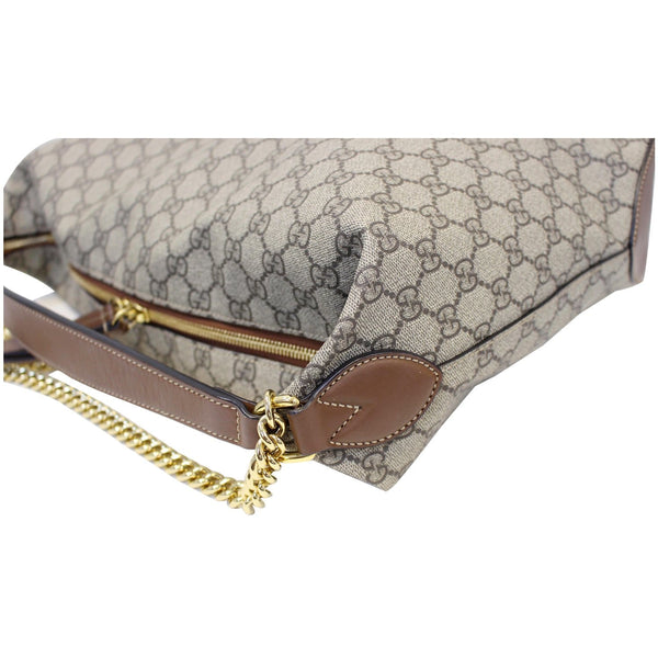 GUCCI GG Supreme Canvas Hobo Shoulder Bag Beige/Brown-US