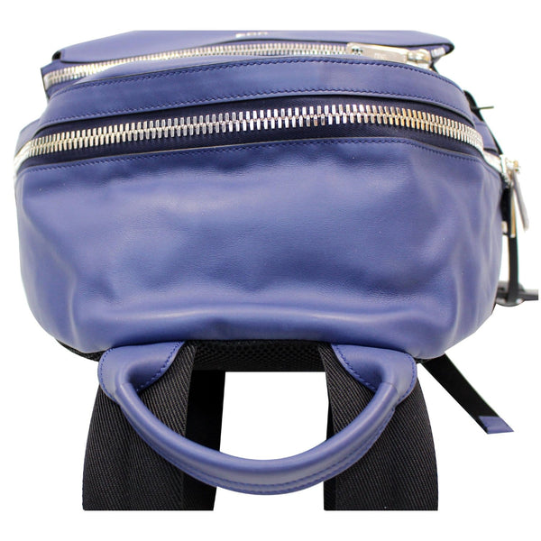 FENDI Are You Serious Backpack Bag with Face Charm Blue