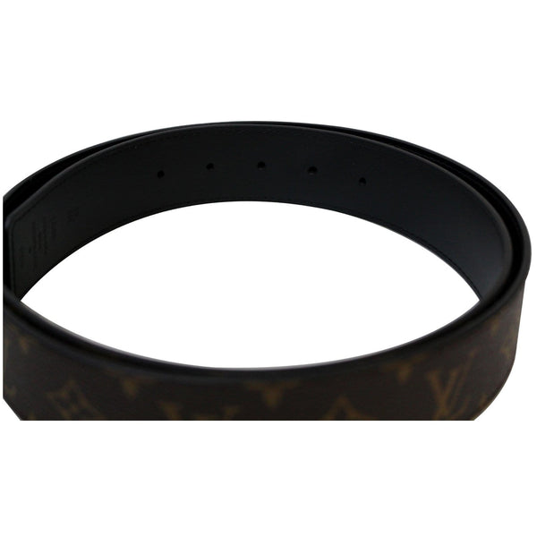 Lv Monogram Canvas Men's Belt Strap Brown color outside