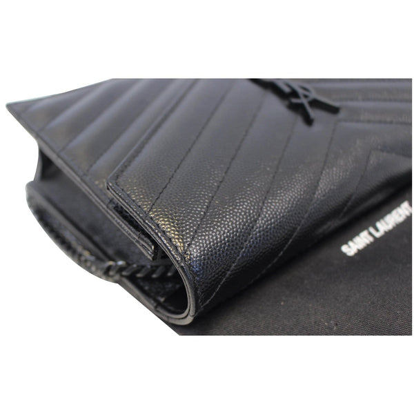 Yves Saint Laurent Wallet Chain Matelasse Chevron - left view